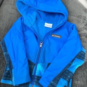 Columbia Bright Blue Hooded Jacket
